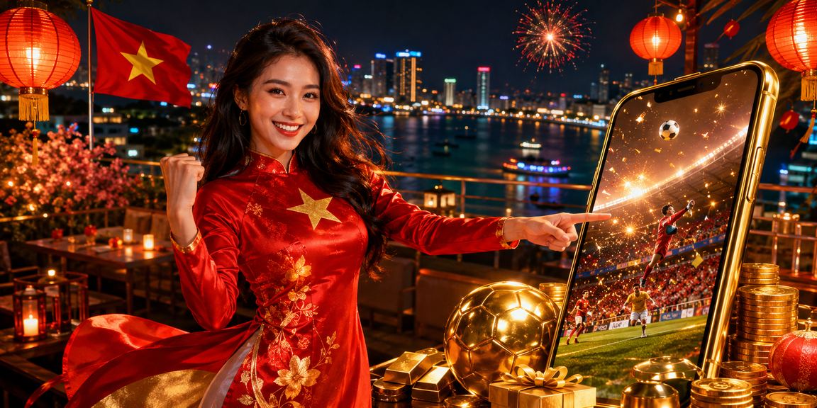 Người dùng Đà Nẵng xem kic trên điện thoại với bối cảnh casino mobile