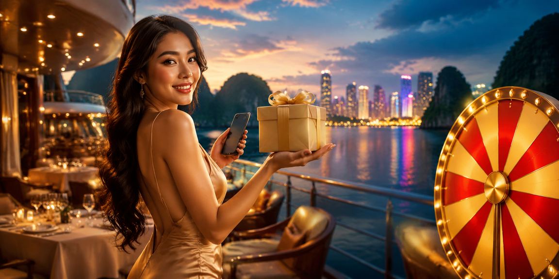Khung cảnh Hạ Long và roulette thể hiện trải nghiệm casino có chọn lọc
